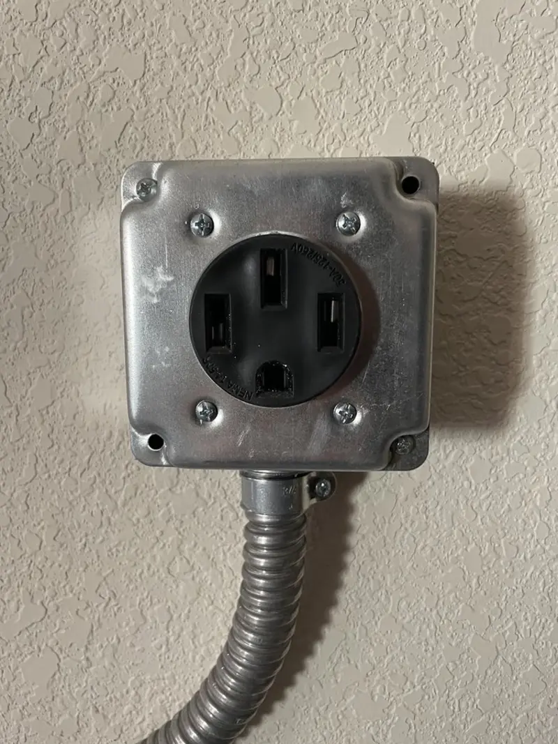NEMA 14-50 outlet installed for Electrical Panel Upgrade in Lake Isabella